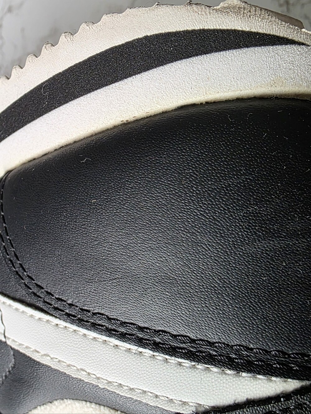 Nike Cortez basic leather black white sz 7.5 - Picture 10 of 12